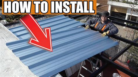 installing sheet metal roof|installing metal roofing panels instructions.